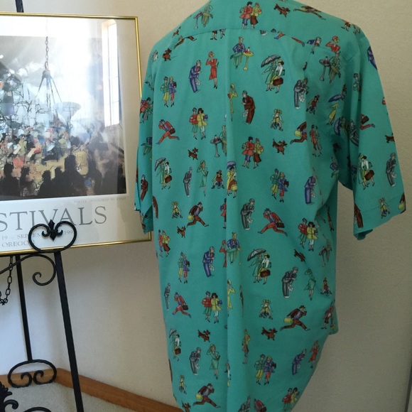 Benetton Shirts - Benetton Vintage Collectible Print Shirt M Benetton Shirts - Benetton Vintage Collectible Print Shirt M