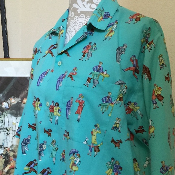 Benetton Shirts - Benetton Vintage Collectible Print Shirt M Benetton Shirts - Benetton Vintage Collectible Print Shirt M