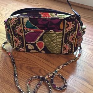 Vera Bradley mini chain bag in Plum Crazy EUC