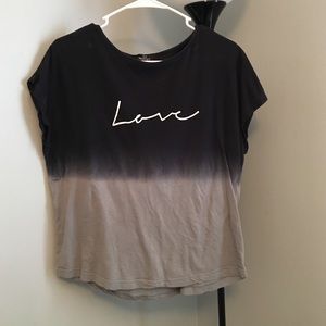 Mango jeans ombré blouse