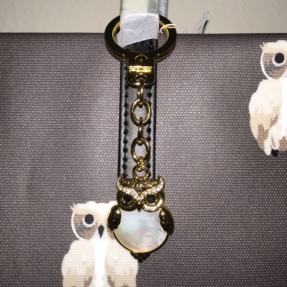 SALE Kate Spade ♠️ Owl Earrings & Keychain NWTs - Picture 2 of 3