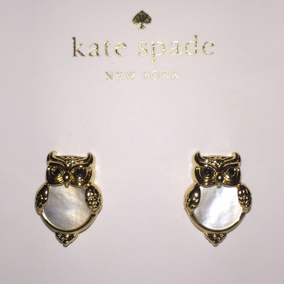 SALE Kate Spade ♠️ Owl Earrings & Keychain NWTs - Picture 3 of 3