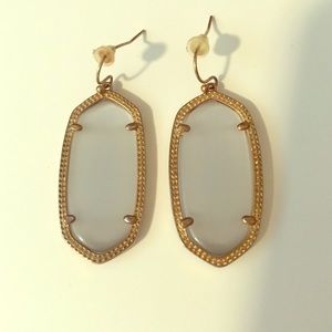 Kendra Scott Elle earrings in Slate Gray