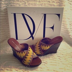 Diane Von Furstenberg Wedge Sandals