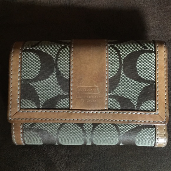 Coach Handbags - Coach tan wallet with brown signature c's.