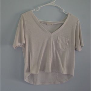 Ribbed white tee