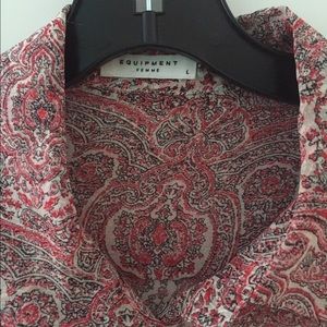 Equipment femme silk blouse, paisley, size L