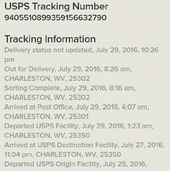 Tracking info