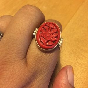 💥SALE💥Carnelian sterling silver ring
