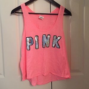 PINK Sequin Tank