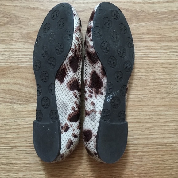-SOLD ON MERC- Snake print Tori Burch flats - Picture 2 of 4