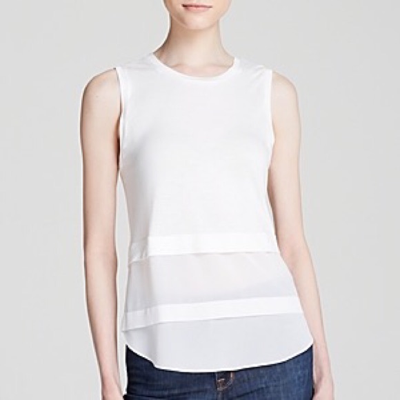 MICHAEL Michael Kors Tops - Mixed Media Sleeveless Top