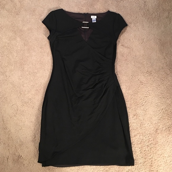 Cache Black Dress Silver Buckle Accent