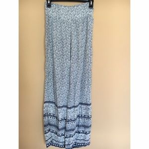 Red Camel Patterned Palazzo Pants