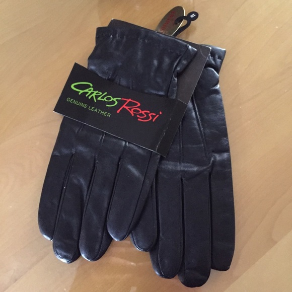 Leather Cashmere Gloves