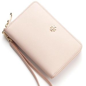 Tory Burch York Saffiano Leather Wallet Light Oak