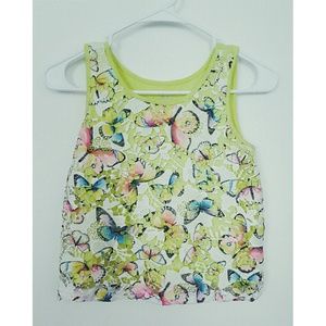 Butterflies crop top