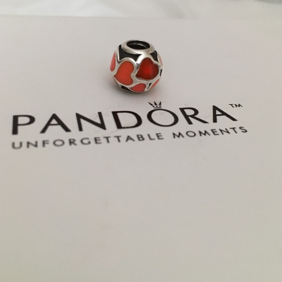 "Red hot love" charm by Pandora