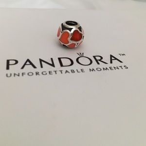 "Red hot love" charm by Pandora