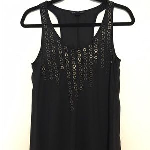 Black Ring Detail Tank