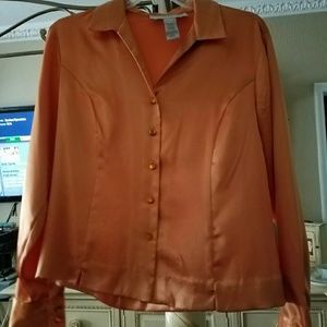 Orange blouse