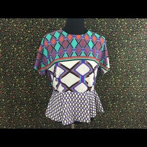 Lightly Worn Peplum Top