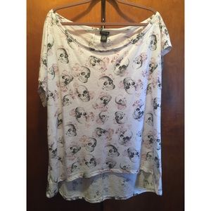 Floral Skull Top | Torrid Size 2