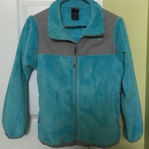 Blue north face jacket