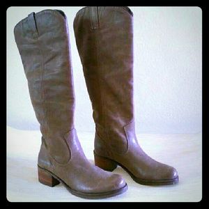 LUCKY BRAND Leather Knee High Boots Sz9
