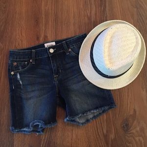 Girls Hudson raw edge denim shorts