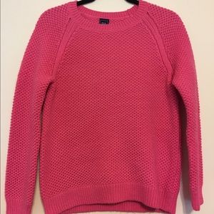 Pink Open Knit Sweater
