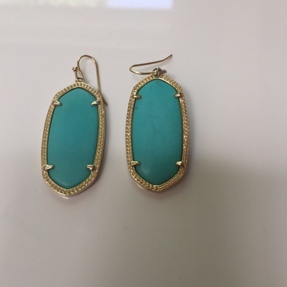 Kendra Scott Elle Gold Turquoise earrings