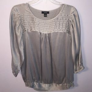 Silver Silk Blouse