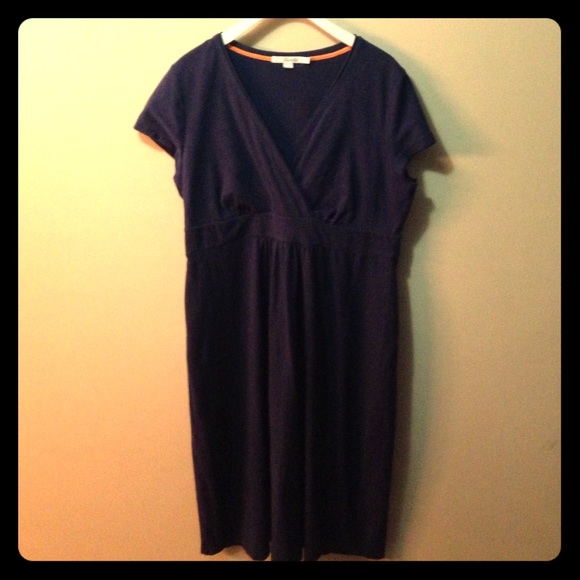 Boden Navy Blue Casual V-Neck Dress