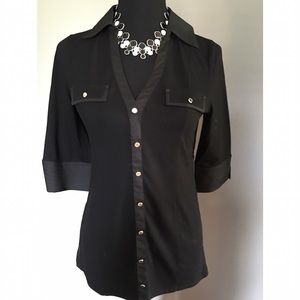 WHBM button down with 3/4 sleeves