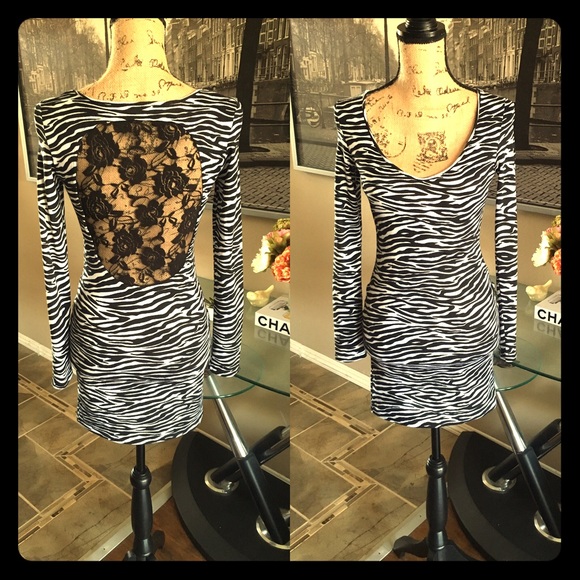 Zebra mini dress