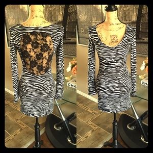 Zebra mini dress