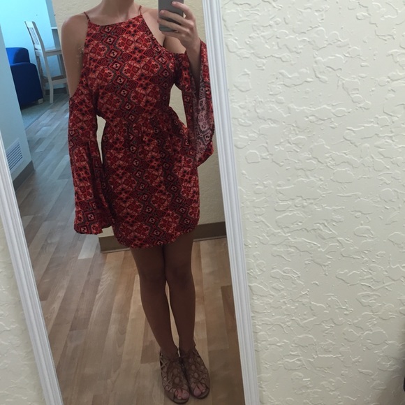 Abercrombie & Fitch Dresses & Skirts - Abercrombie Orange Hippie Patterned Dress