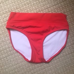 Lime Ricki red swim bottoms
