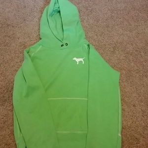 Green Victorias secret PINK hoodie