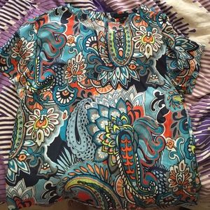 Jcrew silk top size 12