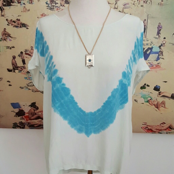 Silk bohemian top size small Gypsy 05 - Picture 2 of 8