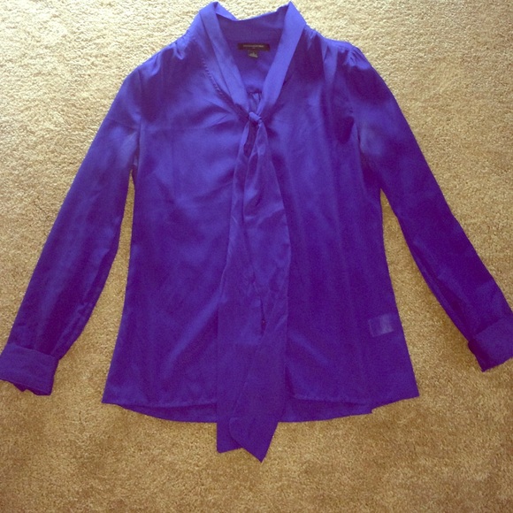 Royal blue banana republic blouse