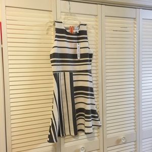 Olive and oak stripes dress -new with tags