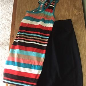 Black mini skirt BCX and tank top Pretty Good