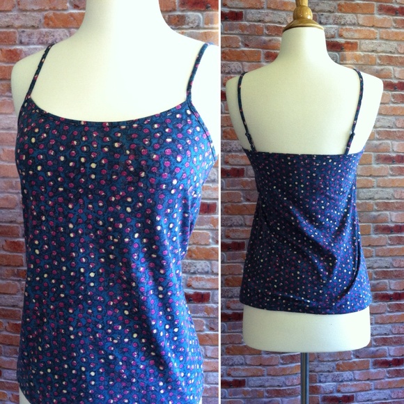 LOFT Tops - Loft Patterned jewel toned tank