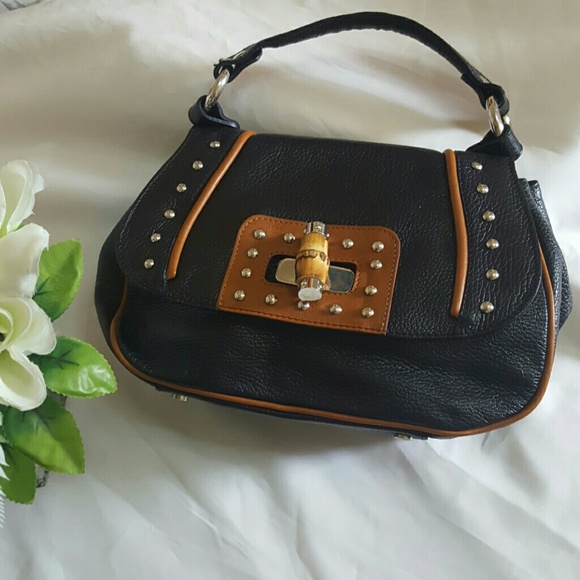 CLAUDIA FIRENZE BAMBOO DETAIL PURSE