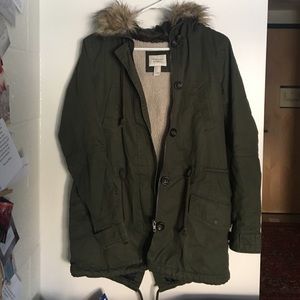 Forever 21 Canvas Down Coat