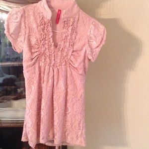 Pink Lace Top