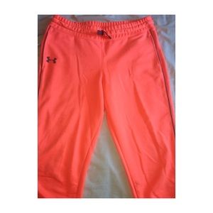 Neon Pink Under Armour Sweatpants